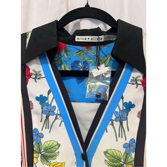 Alice + Olivia Women's Multicolor Printed Tunic Dress Size XS NWOT - Picture 6 of 11